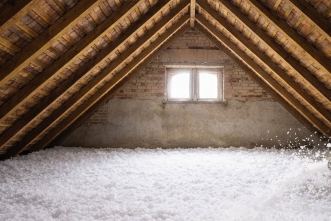 Aislamiento por insuflado en buhardilla